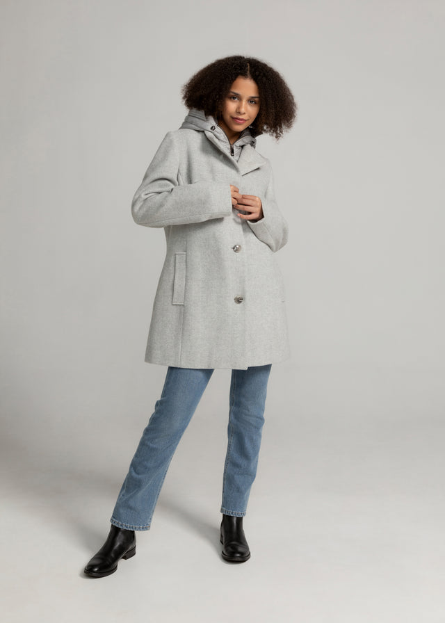 Wolljacke in silbergrau von MANISA