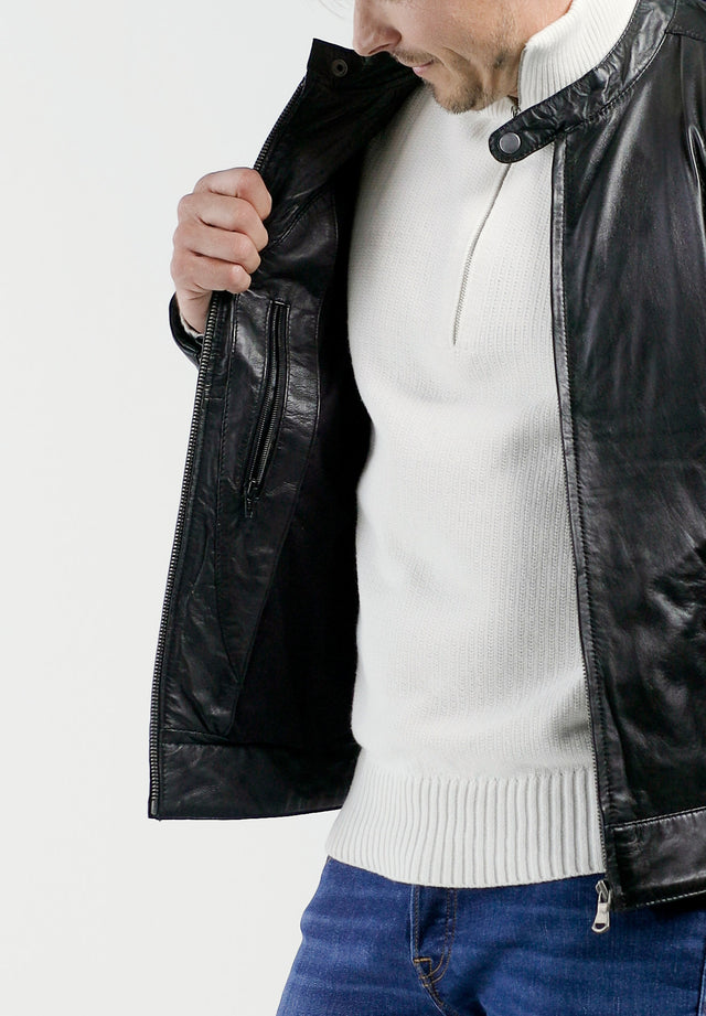 Lederjacke