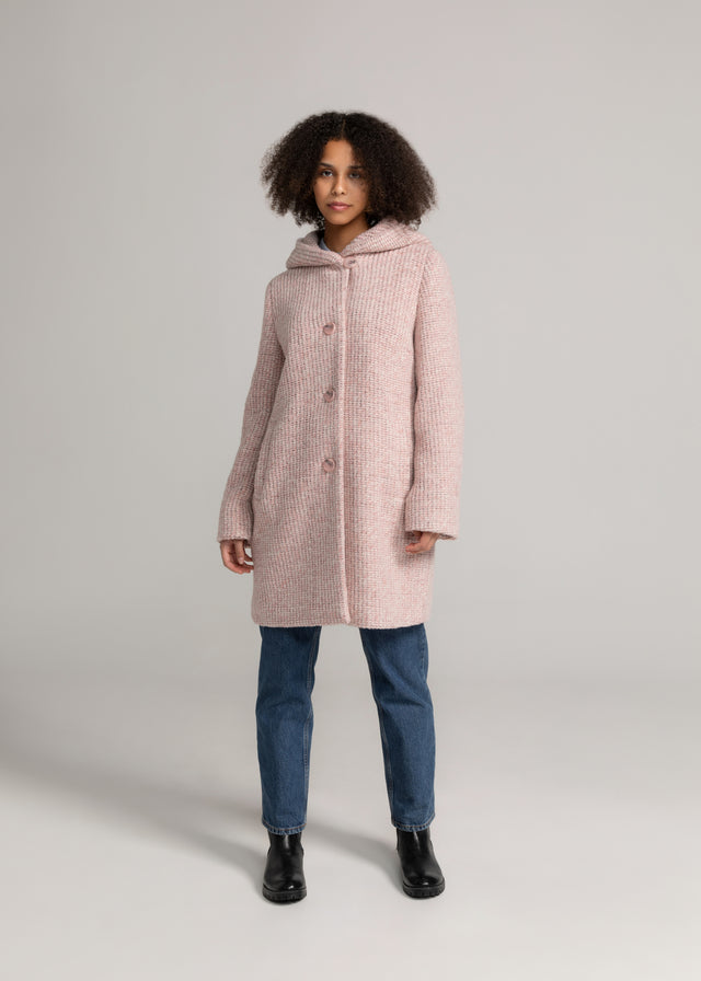 Wolljacke in rose-weiß von MANISA 