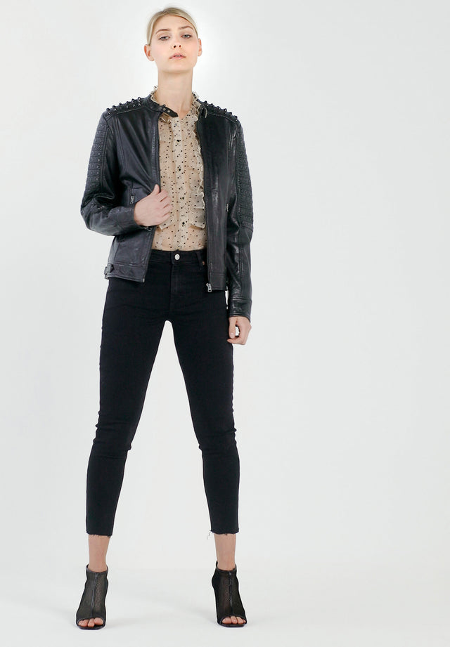 Lederjacke